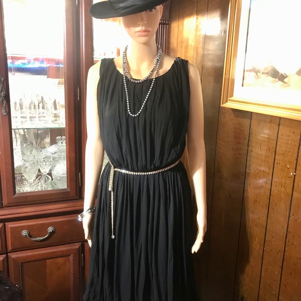 Nina Ricci cocktail silk dress France 6-8 - Picture 5 of 10